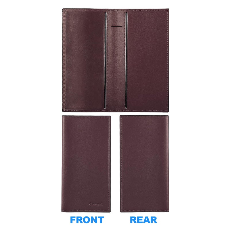 CASMONAL Premium Leather Checkbook Cover for Men and Women Checkbook Holder Wallet RFID Blocking - Image 5